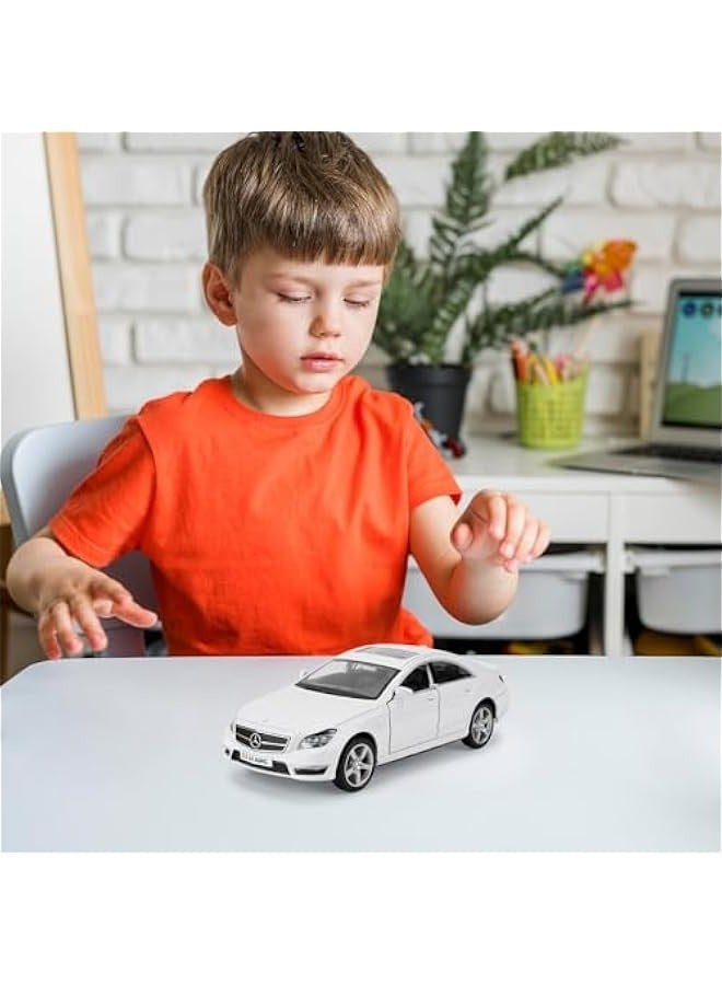 1/36 Mercedes-Benz CLS 63 AMG Alloy Model Car with Pull Back Function Toy Car for Collecting and Decorating Model Toys, Car Gifts for Boys and Girls (White) - Image 5