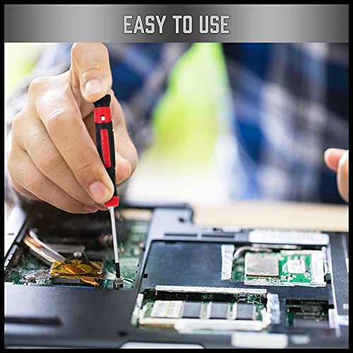 SEDY 11-Piece Precision Screwdriver Set - Magnetic Mini Screwdrivers for Eyeglasses, Watches, Computers, Laptops, Phones - Phillips, Slotted, Torx, Non-Slip Handle, Portable Storage Bag Included - Image 5