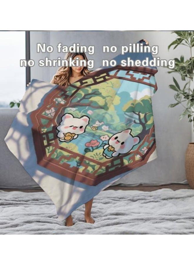 general Baby and children's cartoon flannel thin blanket (warm and comfortable, suitable for sleep, game use) 70cm*100cm - Image 3