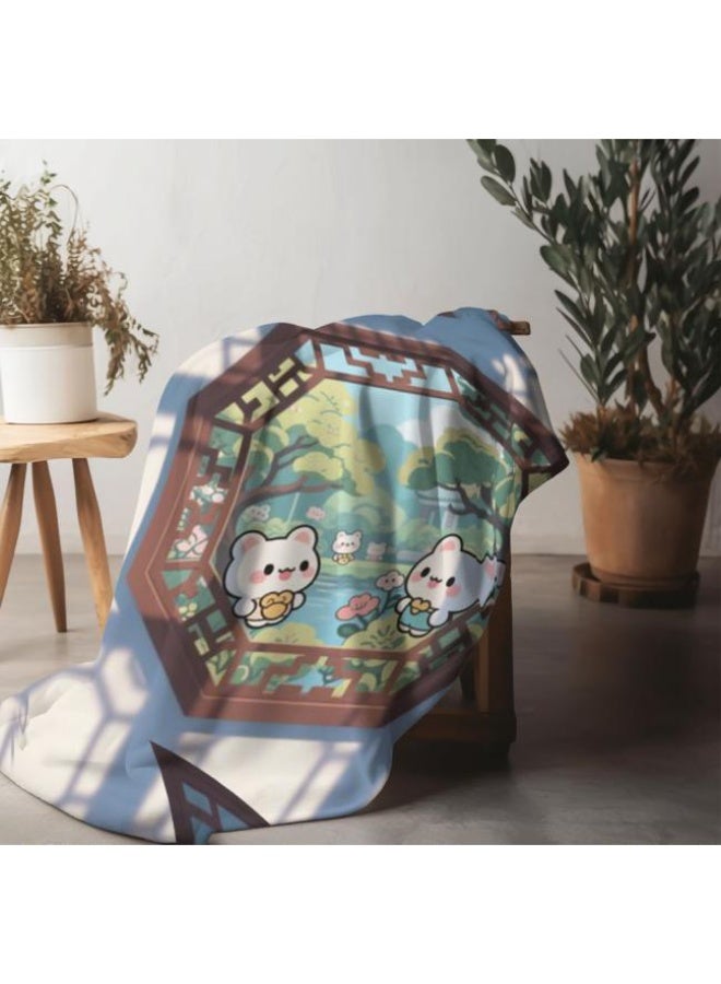 general Baby and children's cartoon flannel thin blanket (warm and comfortable, suitable for sleep, game use) 70cm*100cm - Image 4