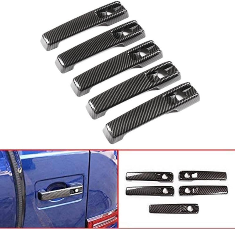 Car Carbon Fiber Exterior Door Handle Trim Cover Compatible with G Class W463 W464 G65 G55 G63 G500 G550 - Image 2