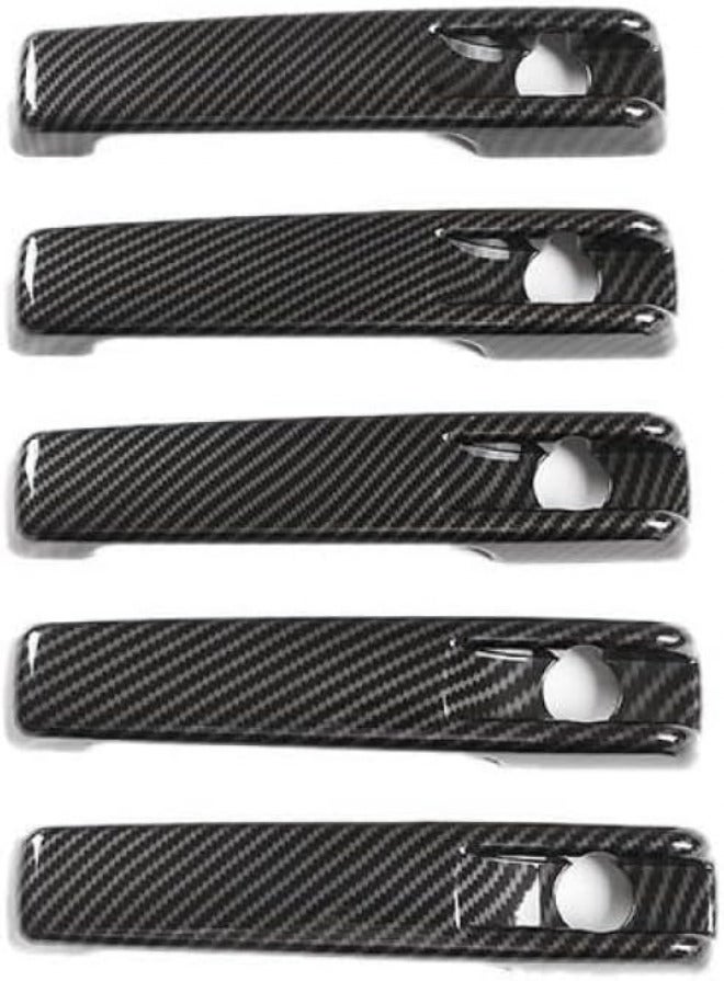 Car Carbon Fiber Exterior Door Handle Trim Cover Compatible with G Class W463 W464 G65 G55 G63 G500 G550 - Image 1