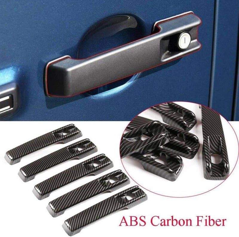 Car Carbon Fiber Exterior Door Handle Trim Cover Compatible with G Class W463 W464 G65 G55 G63 G500 G550 - Image 4
