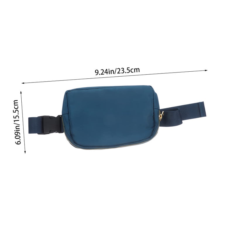 Dark Blue Women Waist Fanny Pack For Phone Gym Jogging Biking Outdoor Adventures - Image 3