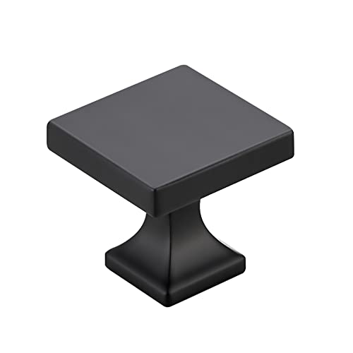 Ravinte Cabinet Knobs Matte Black Square Knobs for Cabinets and Drawers Cabinet Hardware Kitchen Cabinet Knobs 10 Pack - Image 1