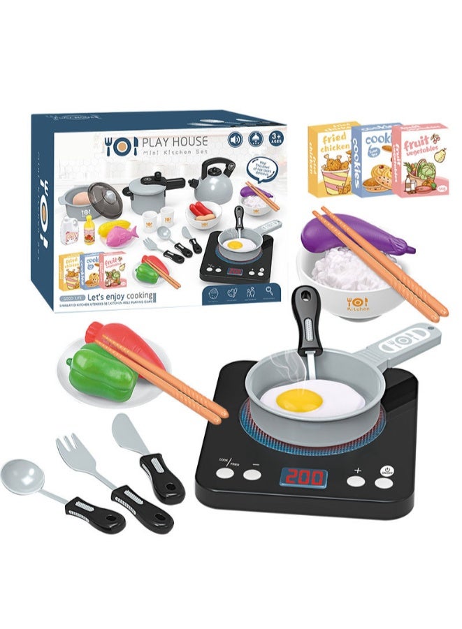 LOOFI Kids Kitchen Playset – Pressure Cooker, Pots, Food Pieces & Cooking Utensils – Educational Gift for Creativity & Motor Skills Development - Shape 1 - Image 2