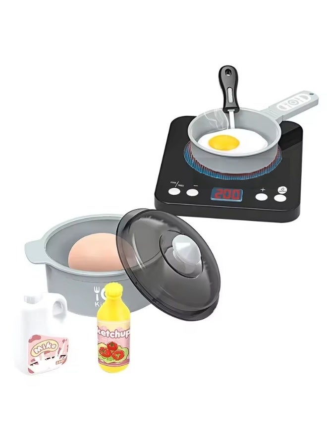 LOOFI Kids Kitchen Playset – Pressure Cooker, Pots, Food Pieces & Cooking Utensils – Educational Gift for Creativity & Motor Skills Development - Shape 1 - Image 3