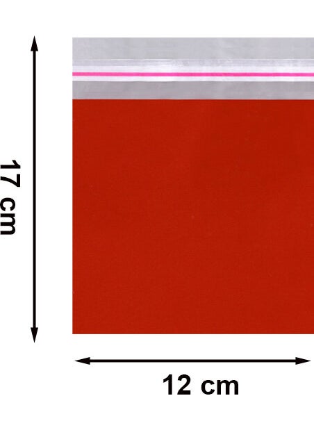Repro Design - 12x17 Red 50 Pieces Adhesive Metalized Gift Bag Metallic Red Gift Packaging Package - Image 1