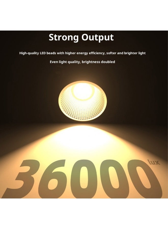 FlashHawk 150W LED Video Light with Standard Reflector & Remote Control - 3200K-5600K Dimmable, CRI>96, Bowens Mount, U-shaped 360° Rotation COB Photography Light for Studio/Streaming-White - Image 4