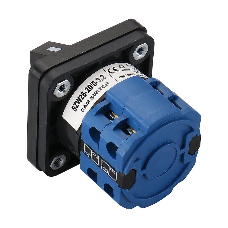 Baomain Changeover Switch Control Rotary SZW26-20/0-3.2 4 Postion 8 terminals Cam Switch 660V 20A - Image 4