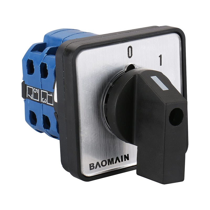 Baomain Changeover Switch Control Rotary SZW26-20/0-3.2 4 Postion 8 terminals Cam Switch 660V 20A - Image 2