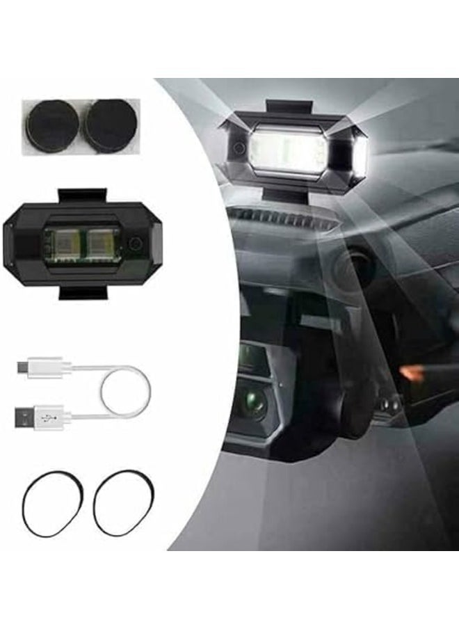 Generic - Motorcycle Direction Indicator Universal Led Strobe Light Motorcycle Anti-Collision Light with USB Charging Turn Signal Indicator - Image 1
