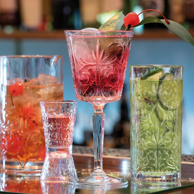 RCR RCR Cristalleria Italiana Tattoo Luxury Crystal Long Drink Water Juice Glass Tumbler Set of 6 368 mlItaly Made  - Image 5