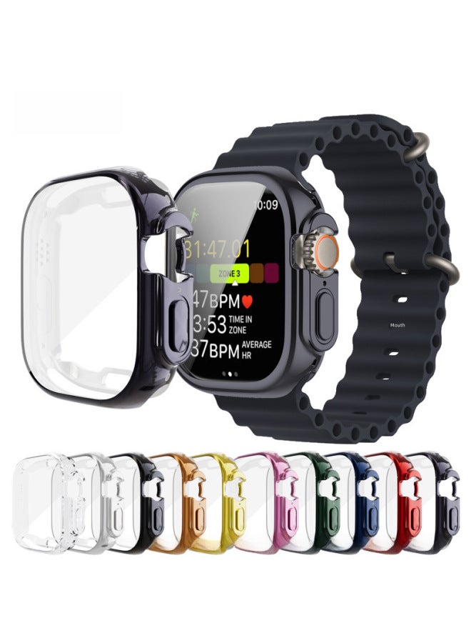 Watch 9 Ultra Protective Case Iwatch 8 Tpu Watch Case 8 Protective Cover-Color:4# Rose Gold TPU Full Bag-Exterior Dimension:41mm  - Image 2
