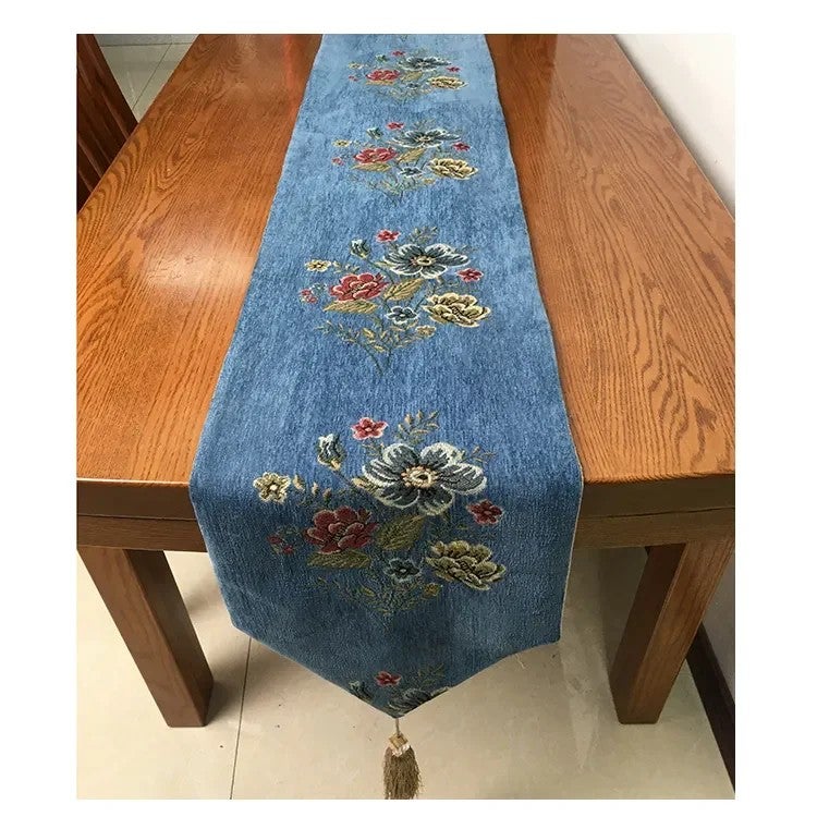 Y&D Luxury Jacquard Wedding Lace Table Runner – Elegant Party Home Dinner Table Runners for Formal Occasions - Image 5
