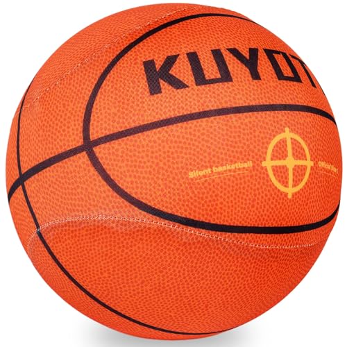 KUYOTQ Size 5 Silent Basketball with Soft Cloth Cover, No Shedding, No Residue, Durable Quiet Indoor Training Basketball, for Apartments & Home Gyms, No Pump Needed - Image 2