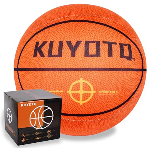 KUYOTQ Size 5 Silent Basketball with Soft Cloth Cover, No Shedding, No Residue, Durable Quiet Indoor Training Basketball, for Apartments & Home Gyms, No Pump Needed - Image 1