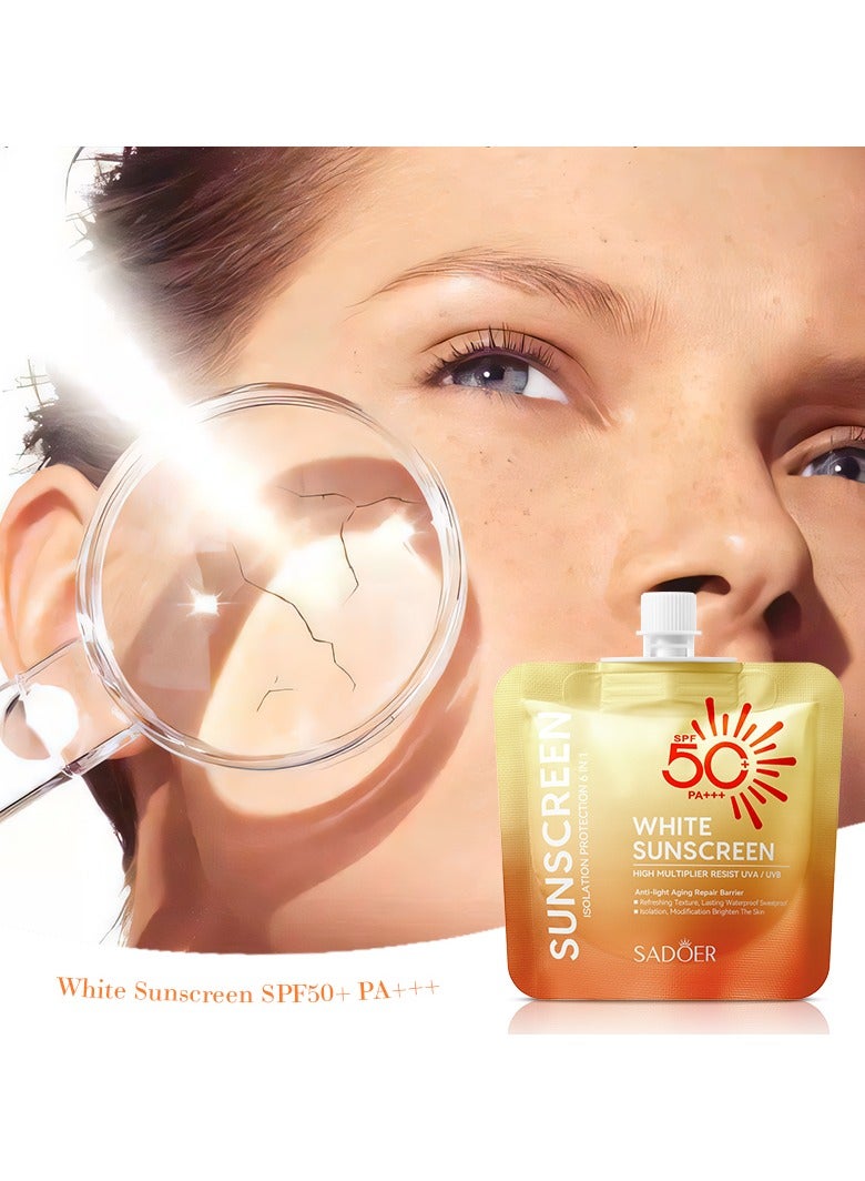 سادور لوشن واقي من الشمس تبييض وترطيب الجلد الشمس 50 + SPF PA + + + UVB + UVA 30grams  - Image 2