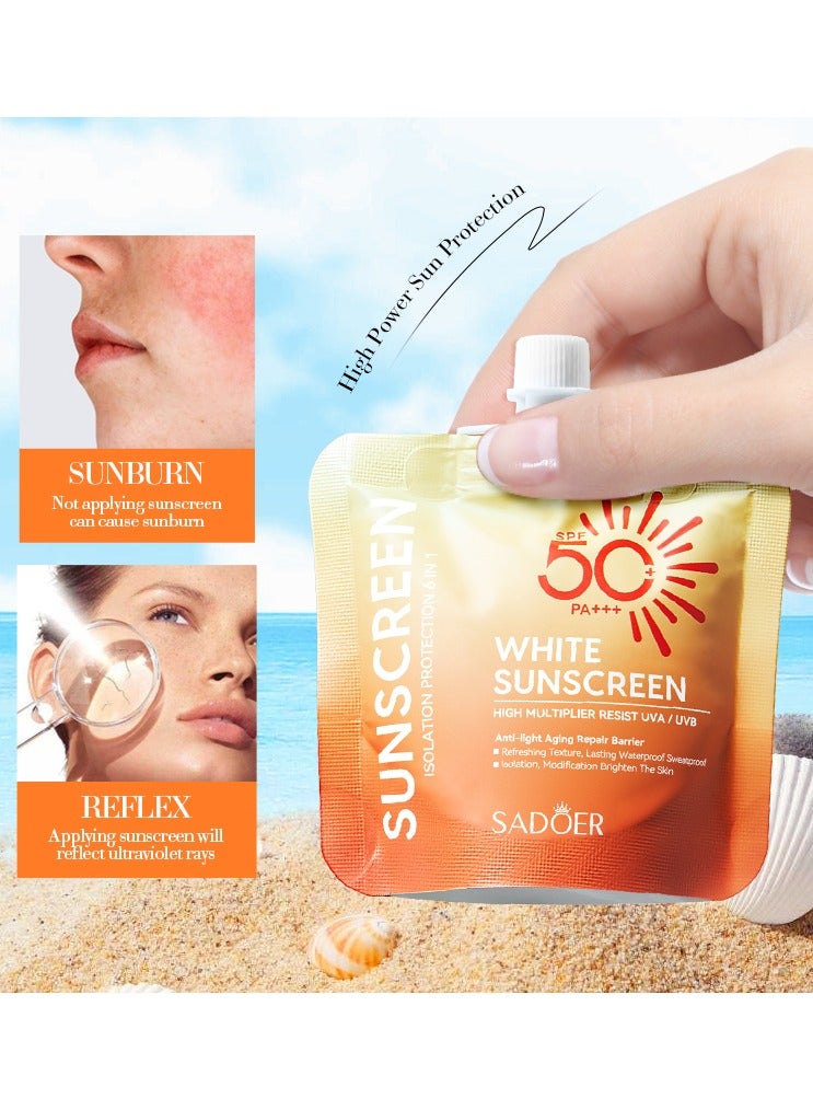 سادور لوشن واقي من الشمس تبييض وترطيب الجلد الشمس 50 + SPF PA + + + UVB + UVA 30grams  - Image 4