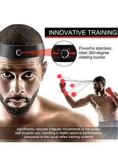 Excefore Boxing Reflex Ball Boxing Training Ball Boxing Ball with Headband Speed Training Suitable for Adult/Kids Boxing Equipment for Training Hand Eye Coordination and Fitness  - Image 2