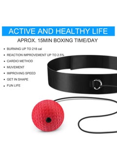Excefore Boxing Reflex Ball Boxing Training Ball Boxing Ball with Headband Speed Training Suitable for Adult/Kids Boxing Equipment for Training Hand Eye Coordination and Fitness  - Image 3