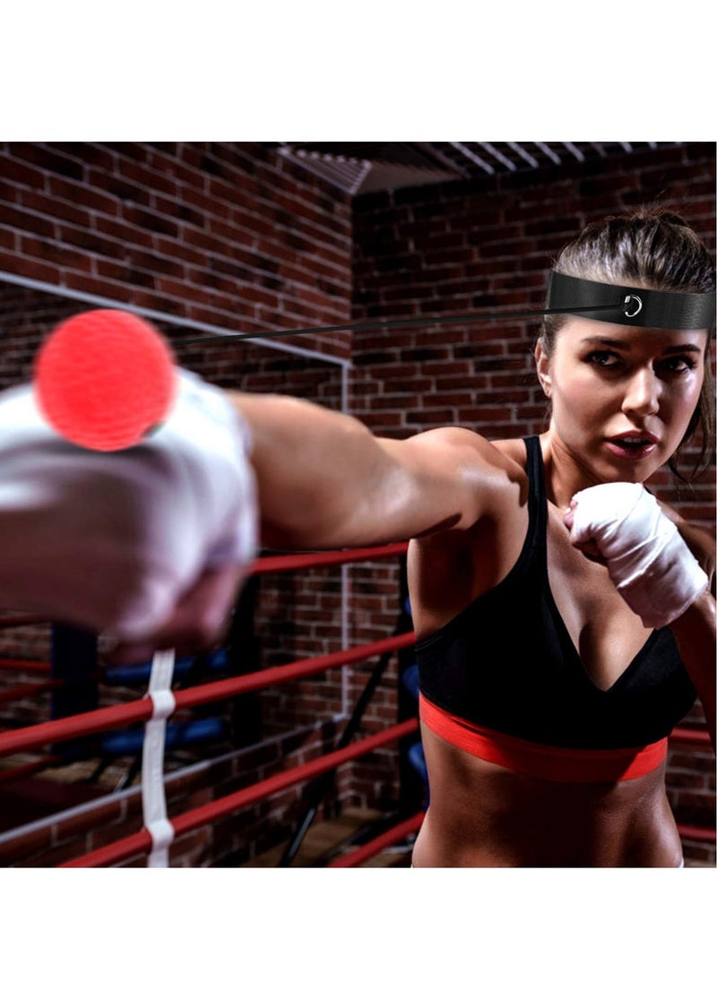 Excefore Boxing Reflex Ball Boxing Training Ball Boxing Ball with Headband Speed Training Suitable for Adult/Kids Boxing Equipment for Training Hand Eye Coordination and Fitness  - Image 5