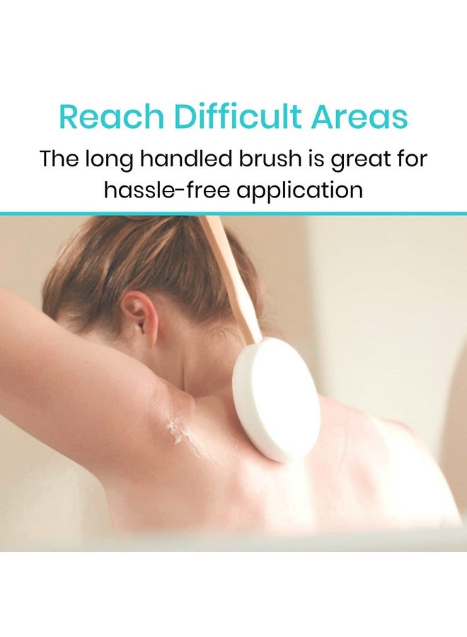 VIVE Lotion Applicator For Back Feet (17.5") Self Washer Beauty Shower Sponge Long Handle Cream Wand For Elderly Women Apply Medicine Skin Cream Body Wash Sunscreen Easy To Clean - Image 3