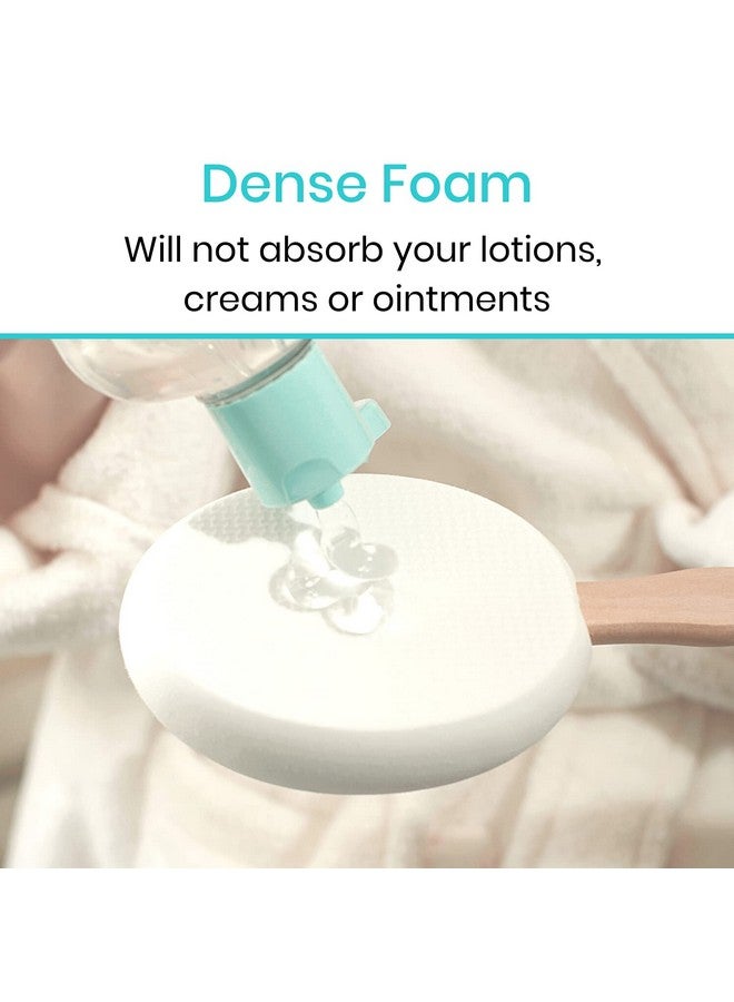 VIVE Lotion Applicator For Back Feet (17.5") Self Washer Beauty Shower Sponge Long Handle Cream Wand For Elderly Women Apply Medicine Skin Cream Body Wash Sunscreen Easy To Clean - Image 5