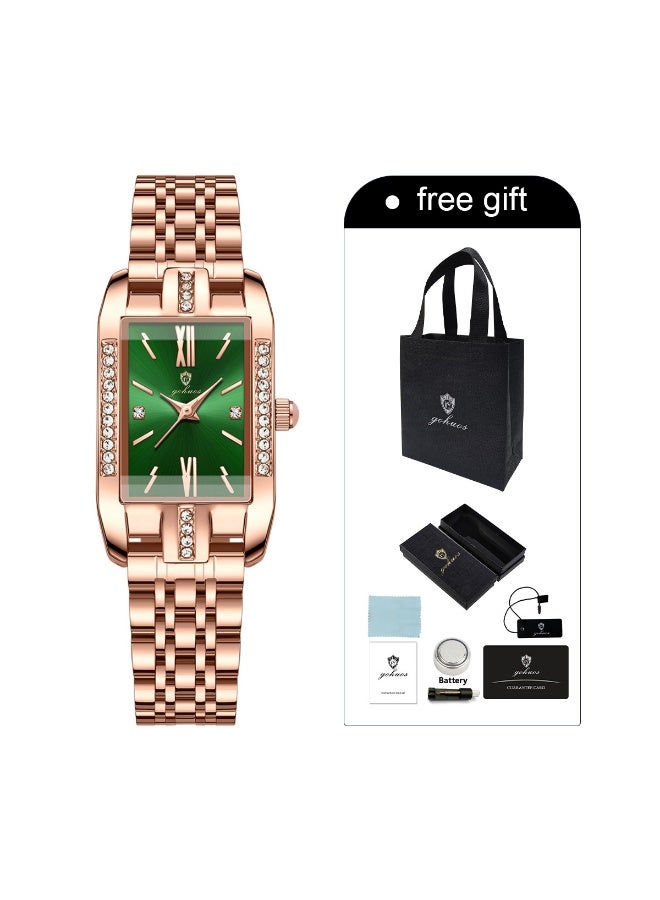 GOHUOS Women's Watch, Quartz Stainless Steel Waterproof Analog Business Luxury Ladies Wrist Watch - 31mm - Image 2