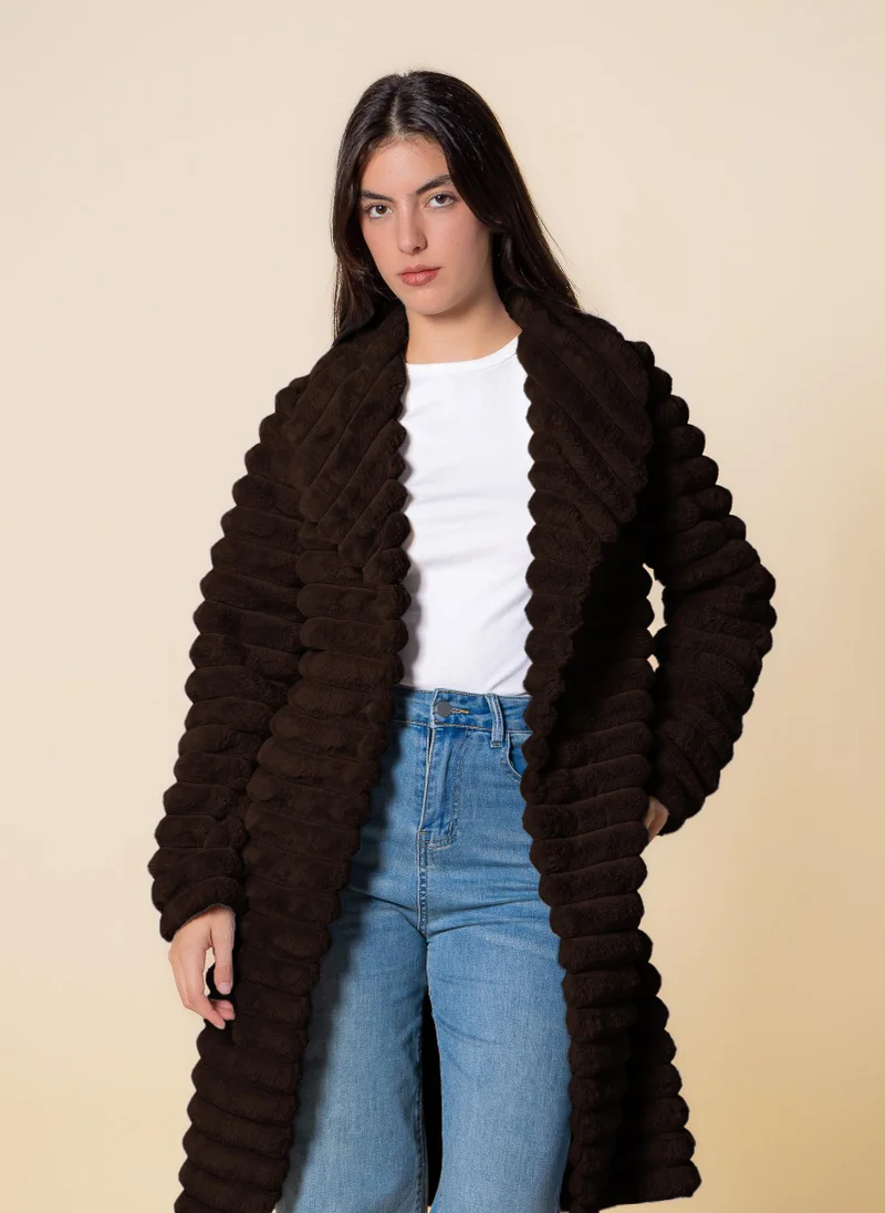 SHAPES SOFT LONG BELTED COAT