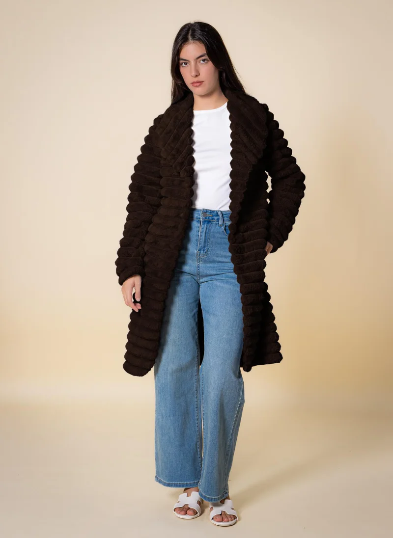 SHAPES SOFT LONG BELTED COAT