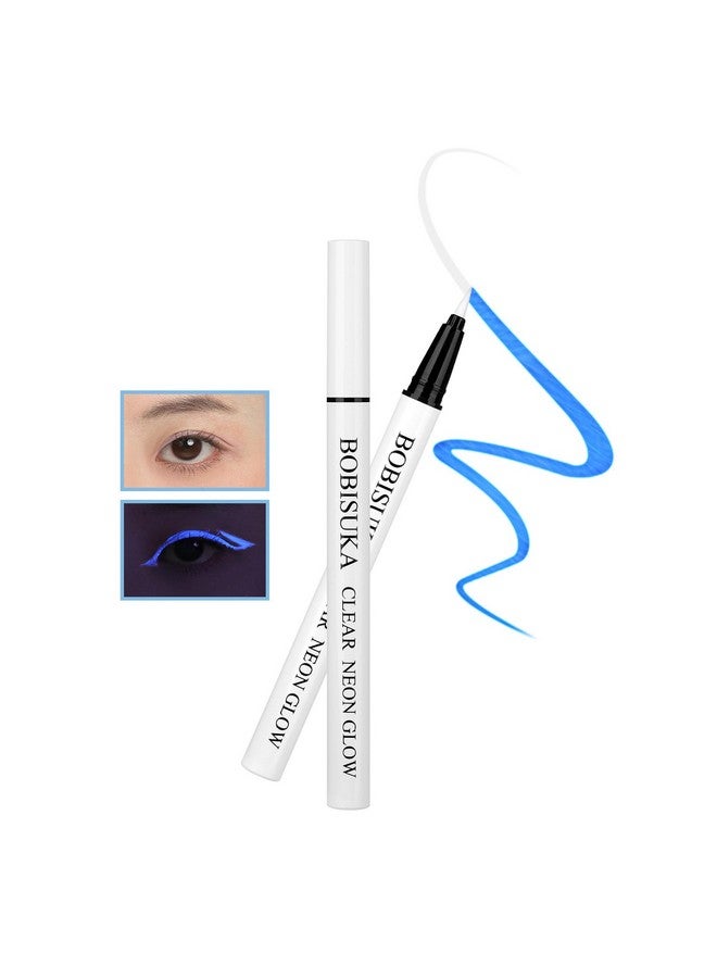 BOBISUKA BOBISUKA Clear UV Neon Glow Eyeliner Pen, Invisible Ink White Eye Liner Pen, Waterproof Smudge-proof Graphic Liners, Eye Makeup Kit for Rave Accessories Party - Image 1