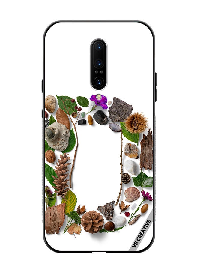 VR CREATIVE Protective Case Cover For OnePlus 7 Pro Alphabet D Design Multicolour - Image 1