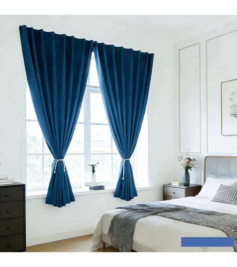 Portable Self Adhesive Blackout Curtains Fully Light Blocking Easy to Install Ash Grey 55.12 x 62.99 Inch Thermal Insulation Energy Saving Curtain For Bedroom Living Room Office Kitchen Window - Image 4