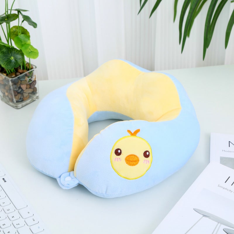 Cartoon Animal Pattern Double Hump High Quality Pp Cotton Office Nap Portable Can Be Stored Neck Pillow - Image 1