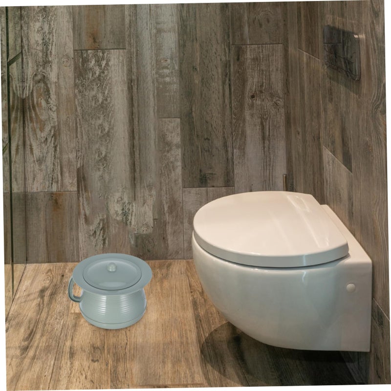 Portable Bedside Urinal Pot With Lid Handle And Brush Easy Clean Spittoon Design - Image 5