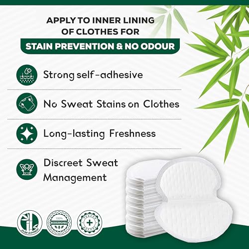 ARGONIUM ELON Sweat Pads for Underarms For Women & Men | 24 Pads | For Underarm Sweat Stains & Foul Odour | Armpit pads | Prevents Stains | Breathable And Deodorizing | Self Adhesive Glue | Quick Absorption - Image 2