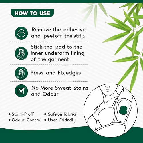 ARGONIUM ELON Sweat Pads for Underarms For Women & Men | 24 Pads | For Underarm Sweat Stains & Foul Odour | Armpit pads | Prevents Stains | Breathable And Deodorizing | Self Adhesive Glue | Quick Absorption - Image 3