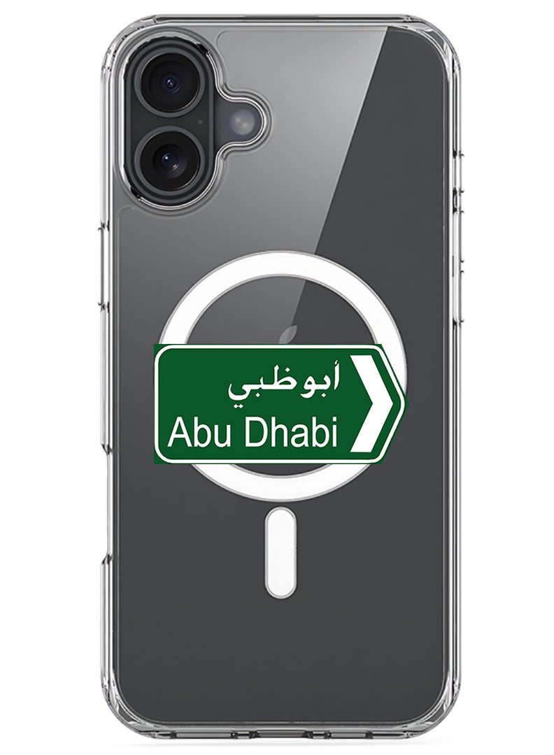 Theodor Magnetic Case for Apple iPhone 17 Compatible with MagSafe Wireless Charging, Shockproof Phone Bumper Cover - abudhabi sign board - Image 1