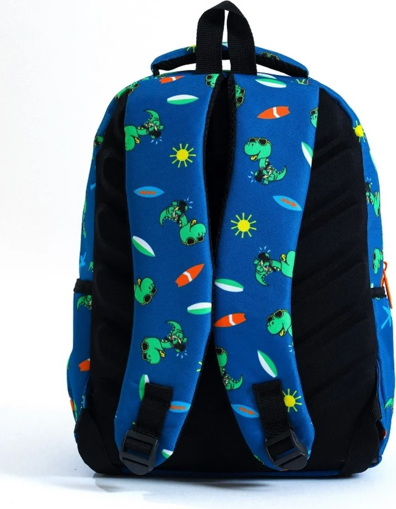 Esbuik New Season Lunchbox and Pen Holder Gift Orthopedic - Dinosaur Patterned 3-Piece School Bag Set