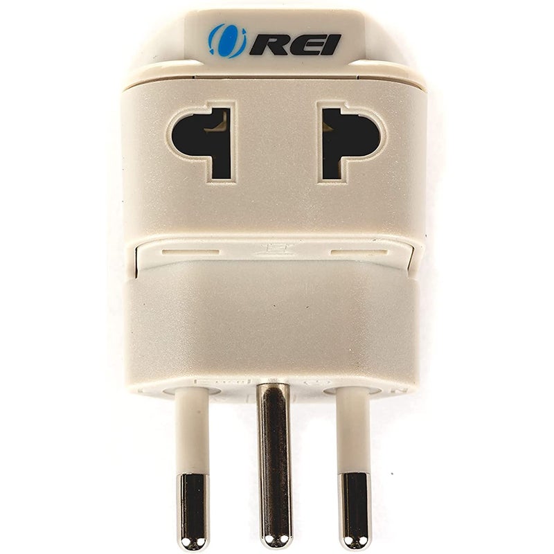 OREI India to Brazil (Type N) Travel Adapter Plug - 2 in 1 - CE Certified - RoHS Compliant - White Color (DB-11C) - Image 3