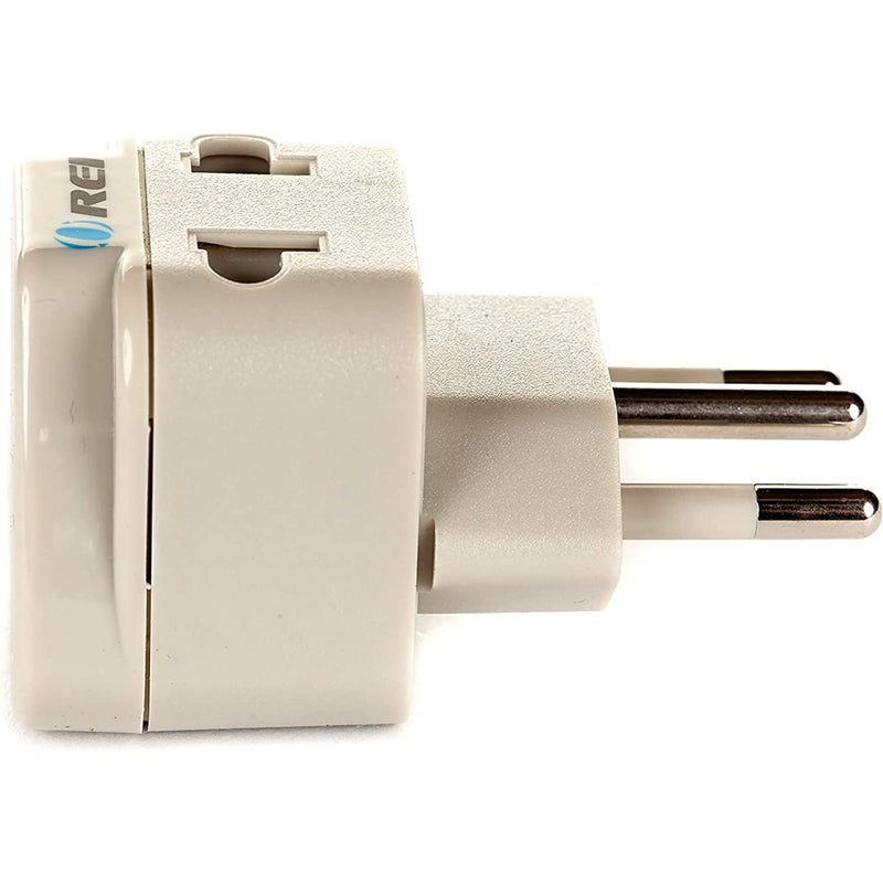 OREI India to Brazil (Type N) Travel Adapter Plug - 2 in 1 - CE Certified - RoHS Compliant - White Color (DB-11C) - Image 4