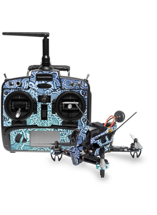 MIGHTY SKINS MightySkins Skin Compatible with Swagtron SwagDrone 210-UP - Carved Blue | Protective, Durable, and Unique Vinyl Decal wrap Cover | Easy to Apply, Remove, and Change Styles | Made in The USA - Image 1