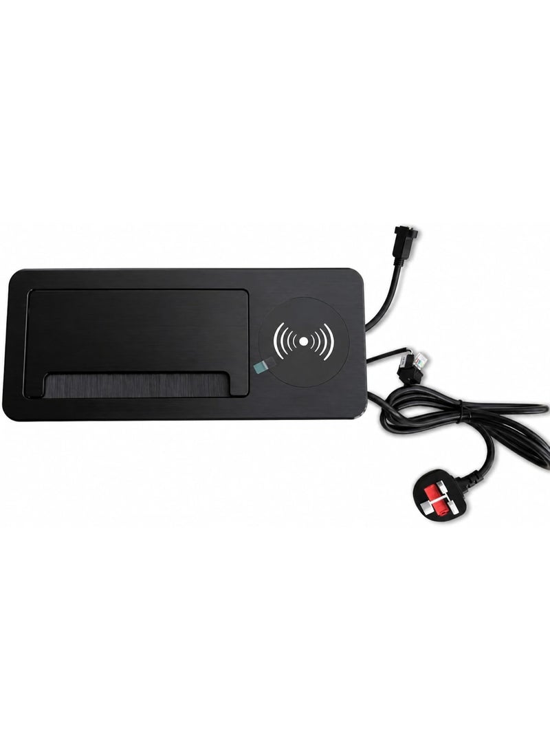 DKURVE Flip Desk Power Socket Black - Image 2