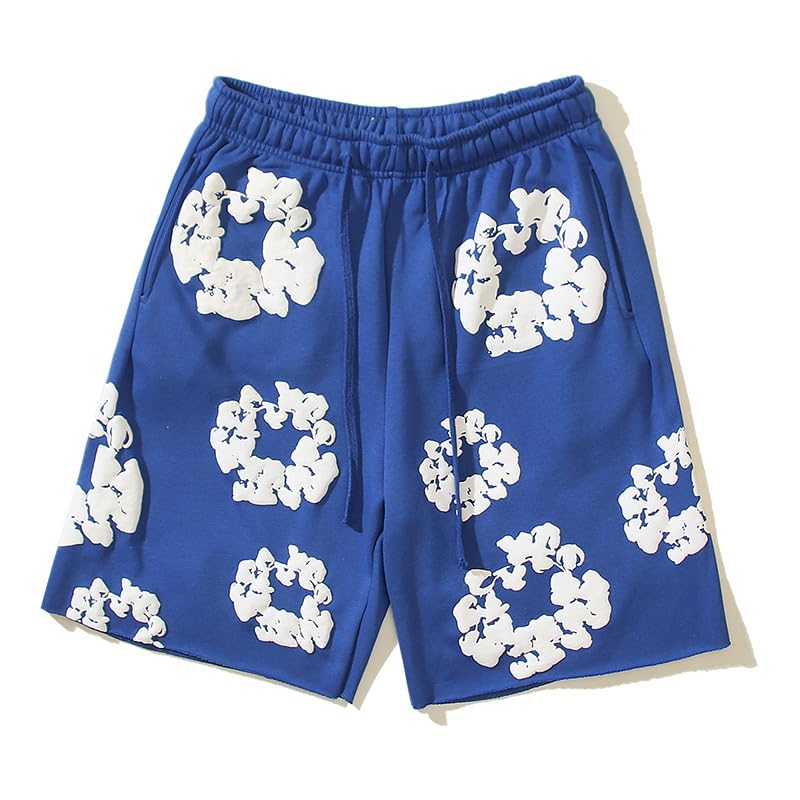 Sudiup Y2K Men's Shorts Women's Foam Sports Shorts Hip hop Pants (Coffee,XL,X-Large) - Image 3
