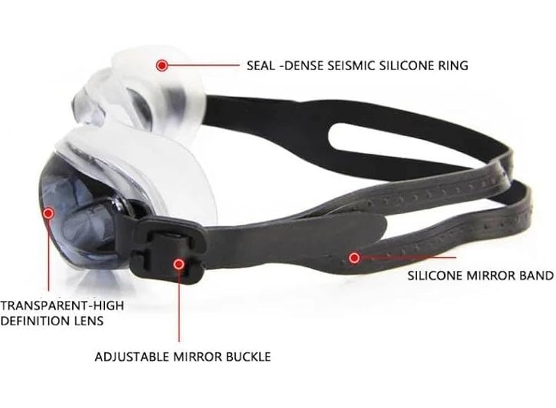 Get ready for adventure: Children's swimming goggles for an unforgettable experience. These adult-sized swimming goggles for kids offer anti-fog and UV protection without leakage, providing clear vision. - Image 5