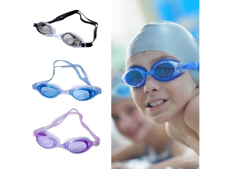 Get ready for adventure: Children's swimming goggles for an unforgettable experience. These adult-sized swimming goggles for kids offer anti-fog and UV protection without leakage, providing clear vision. - Image 2