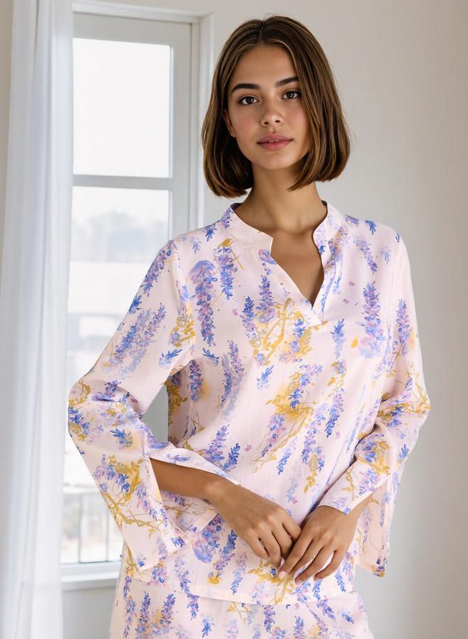 سبلاش فيڤ طقم بيجامة بطبعة زهور - Image 2