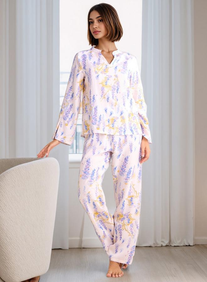 سبلاش فيڤ طقم بيجامة بطبعة زهور - Image 1