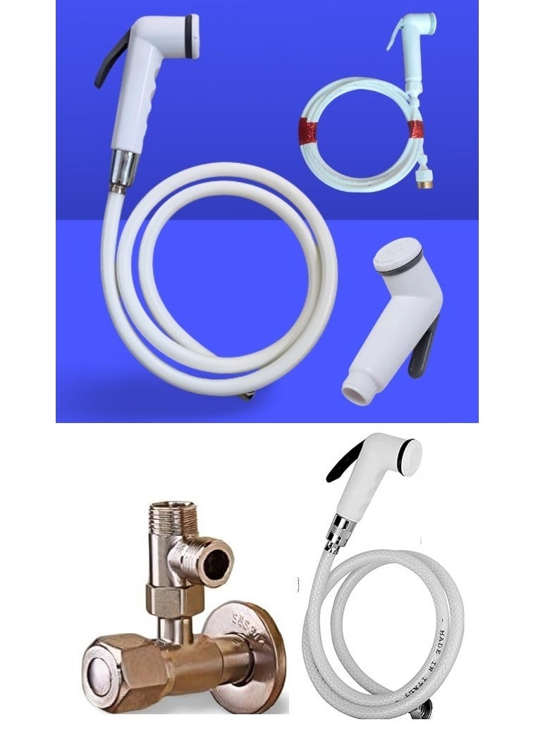 Complete white Italian bidet + two-way copper adapter + 10-meter home hose for washing the air conditioner and filling the desert air conditioner with water. - Image 1
